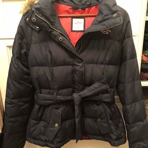 Navy Blue Puffer Jacket